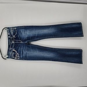 Miss Me Boot Cut Beaded Jeans Blue Size 28×33